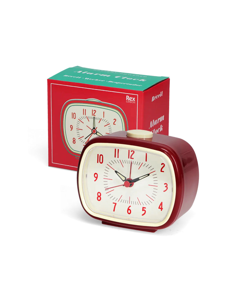 Retro Alarm Clock - Red