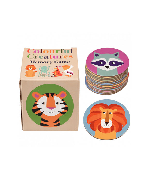 Memory Game (24 pieces) - Colourful Creatures