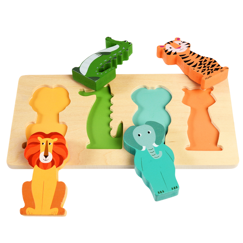 Wooden puzzle - Colourful Creatures