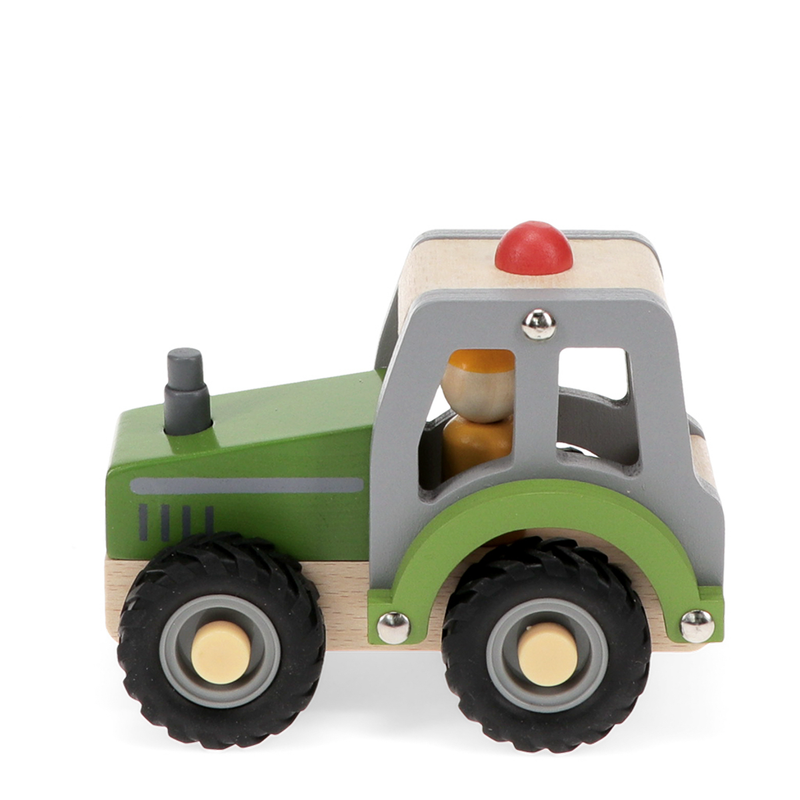 Wooden Push Along Vehicle Toy - Tractor