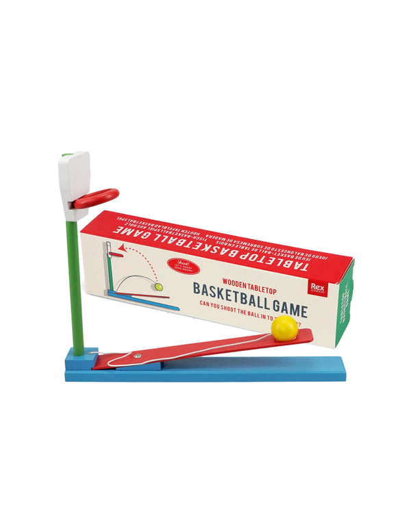 Wooden Tabletop Basketball Game