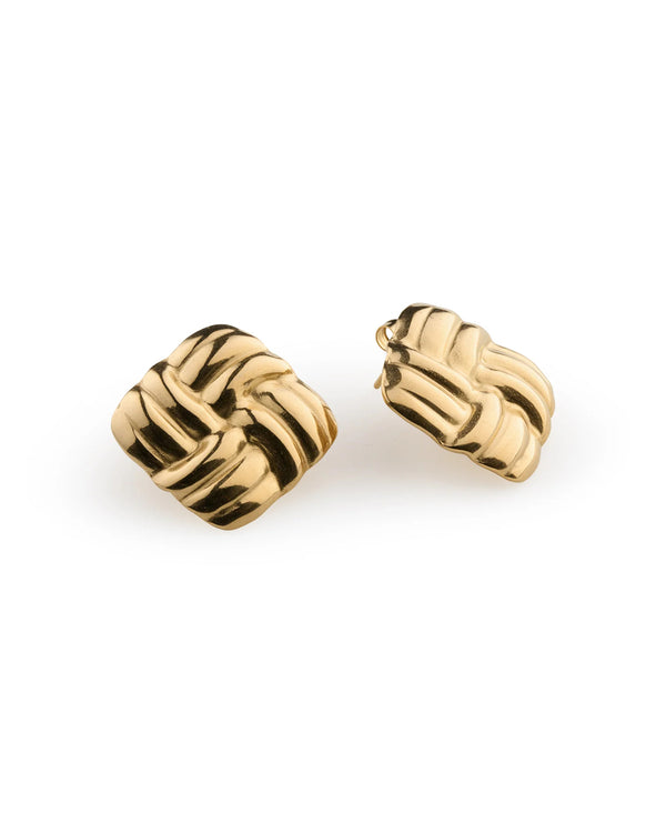 Hilde - Knot Stud Earrings Stainless Steel