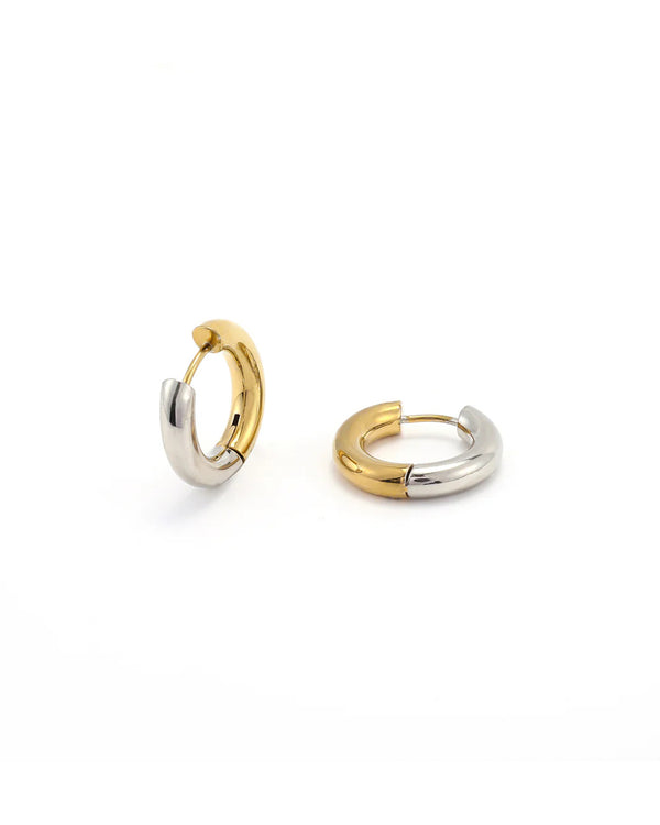 Lyn - Gold and Silver Hoops