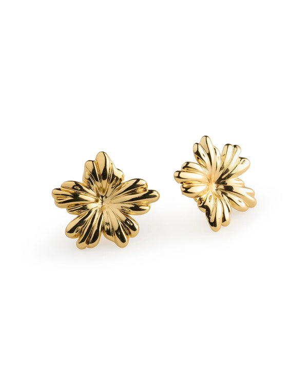 Mabel - Flower Stud Earrings Stainless Steel
