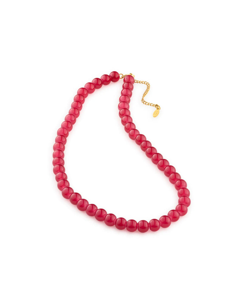 Helmi - Glassbeads Necklace Red