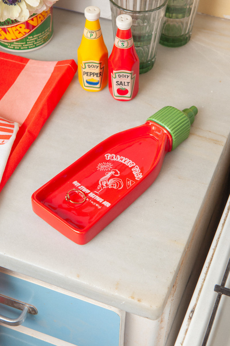 Corner Shop Trinket Tray - Sriracha