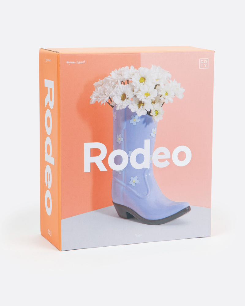 Rodeo Cowboy Boot Vase - Lilac