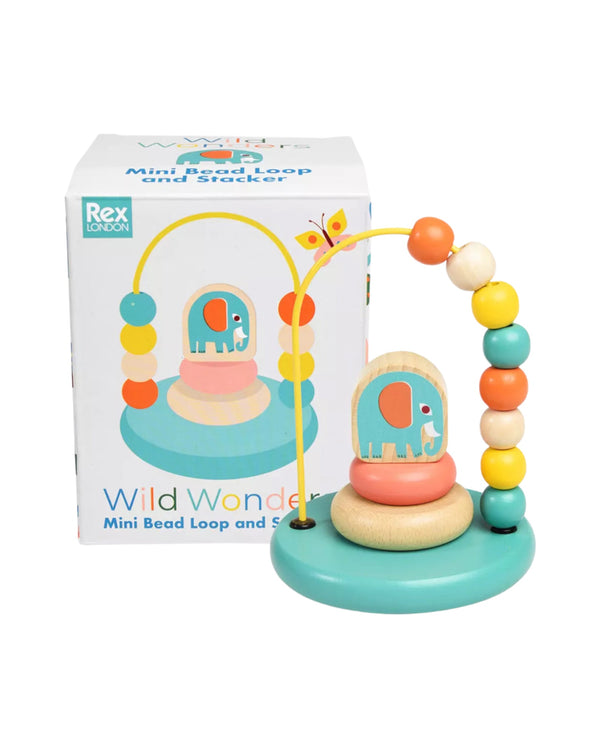 Mini Bead Loop and Stacker Toy - Wild Wonders