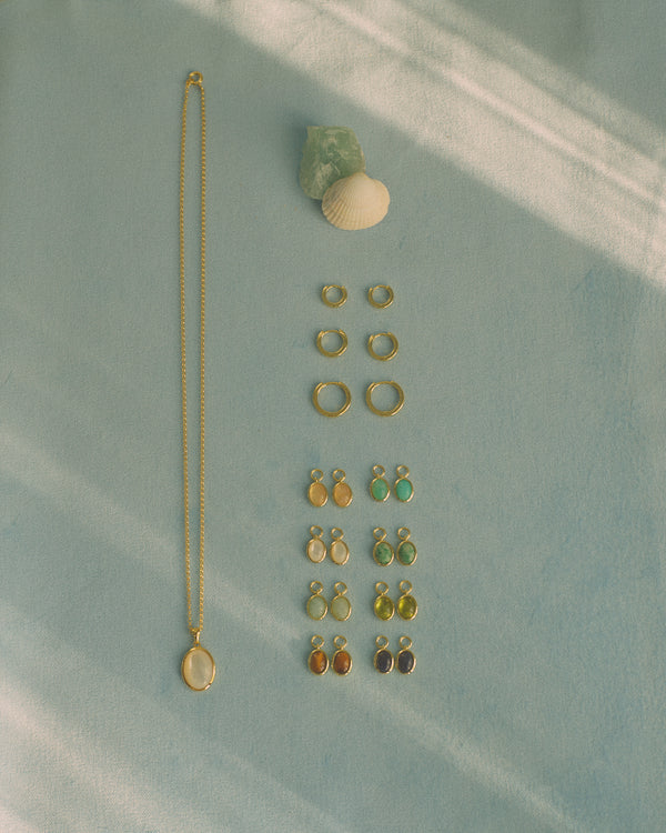 Oval Pendant - Apatite