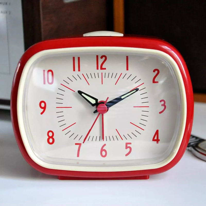 Retro Alarm Clock - Red