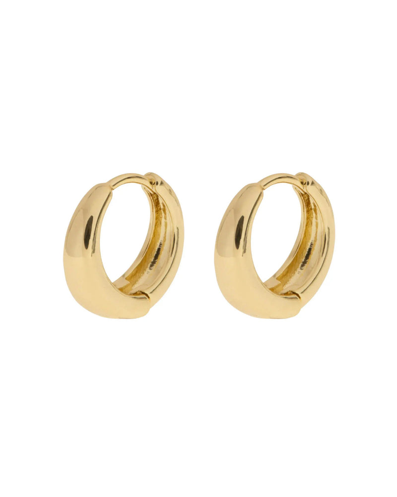 Faye - Classic Wide Hoop Earrings