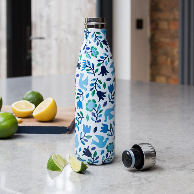 Stainless Steel Bottle - Folk Dove