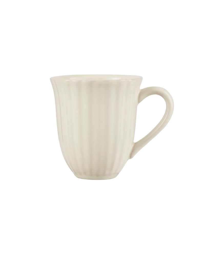 Mug With Grooves - Butter Cream
