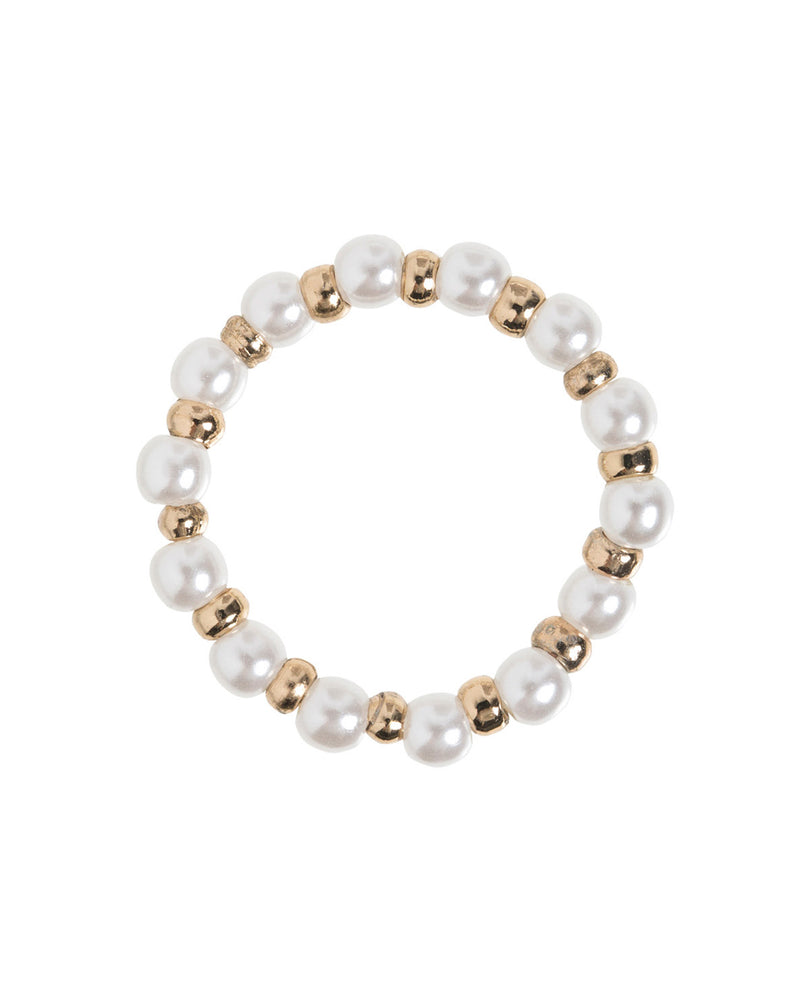 Pearl Gold Bead Ring