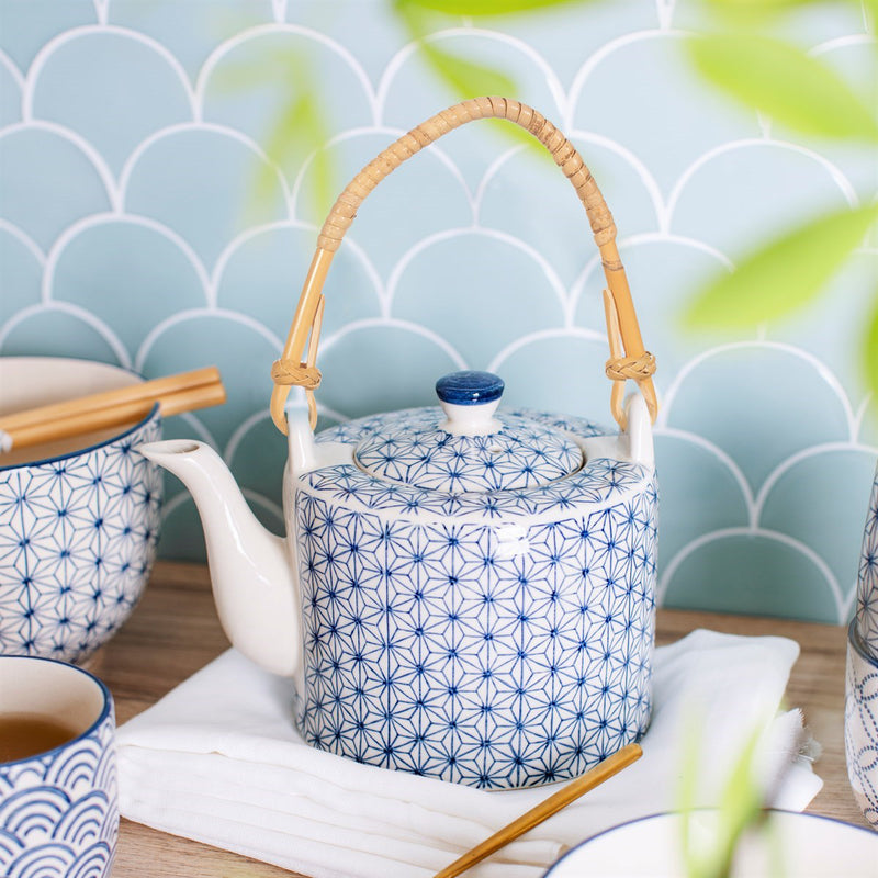 Sashiko Pattern Teapot